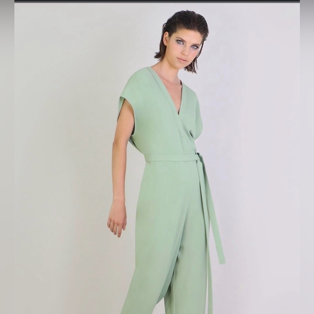 Missi London mint green Jumpsuit - Picture 2 of 12